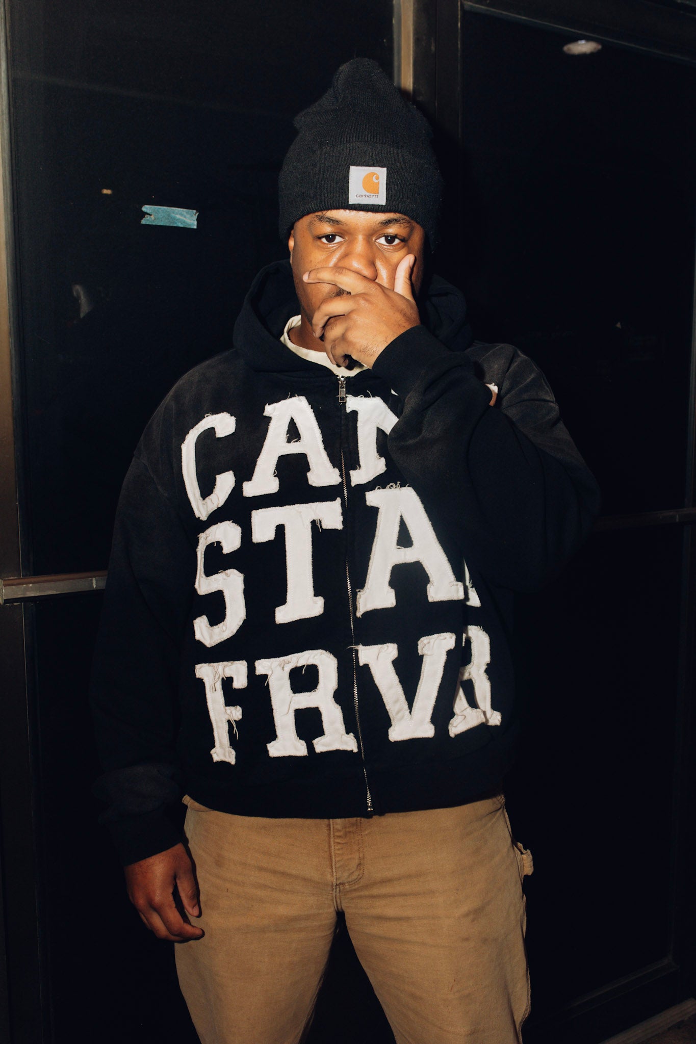 Black FRVR Zip Up