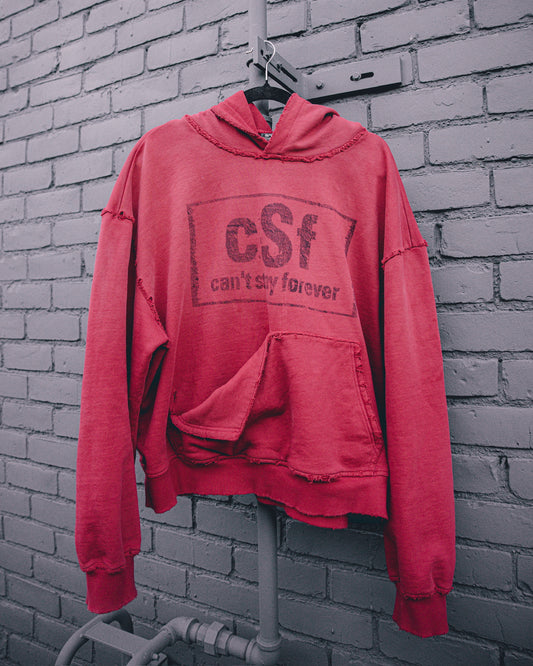 Crimson Deconstructed Hoodie
