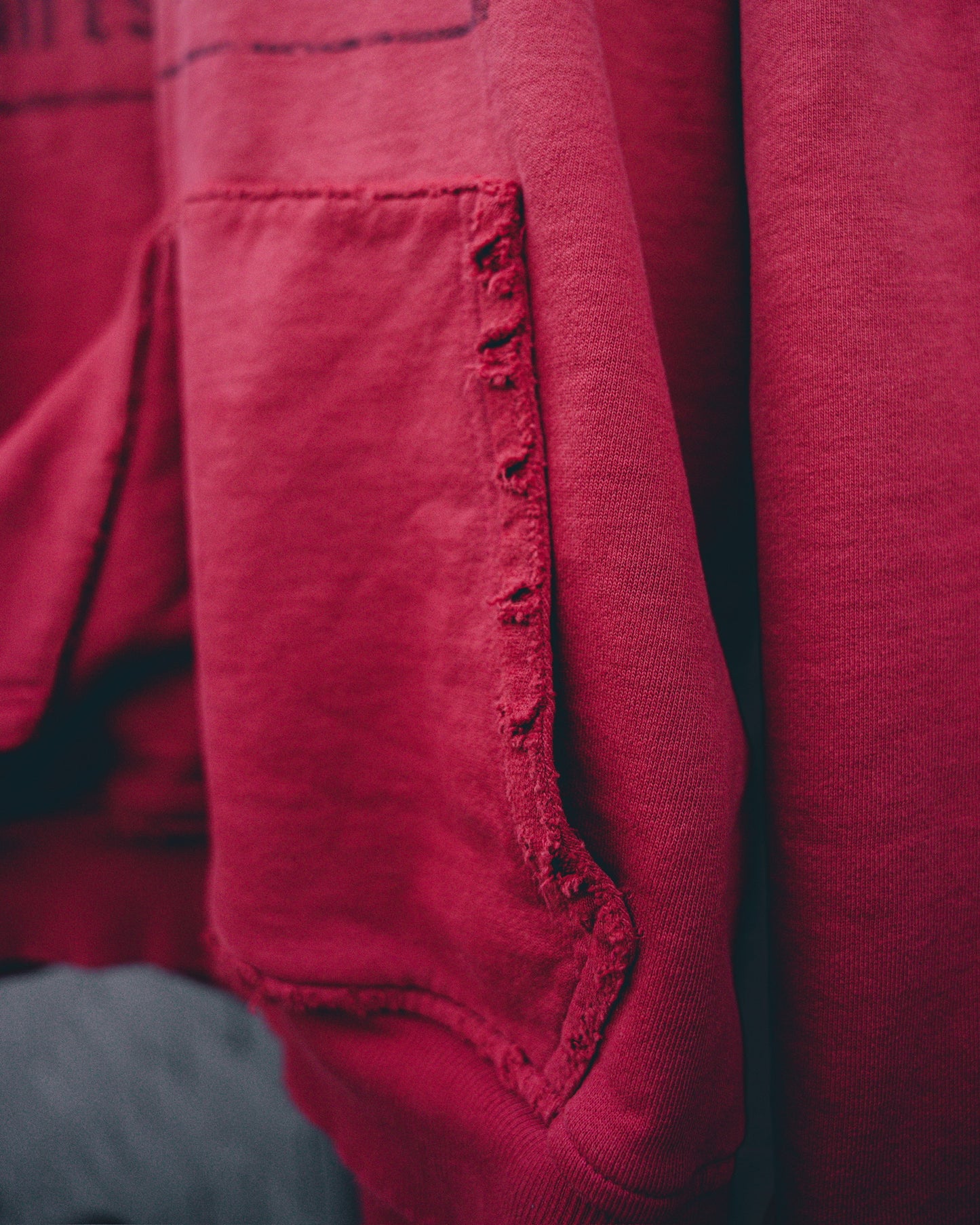 Crimson Deconstructed Hoodie