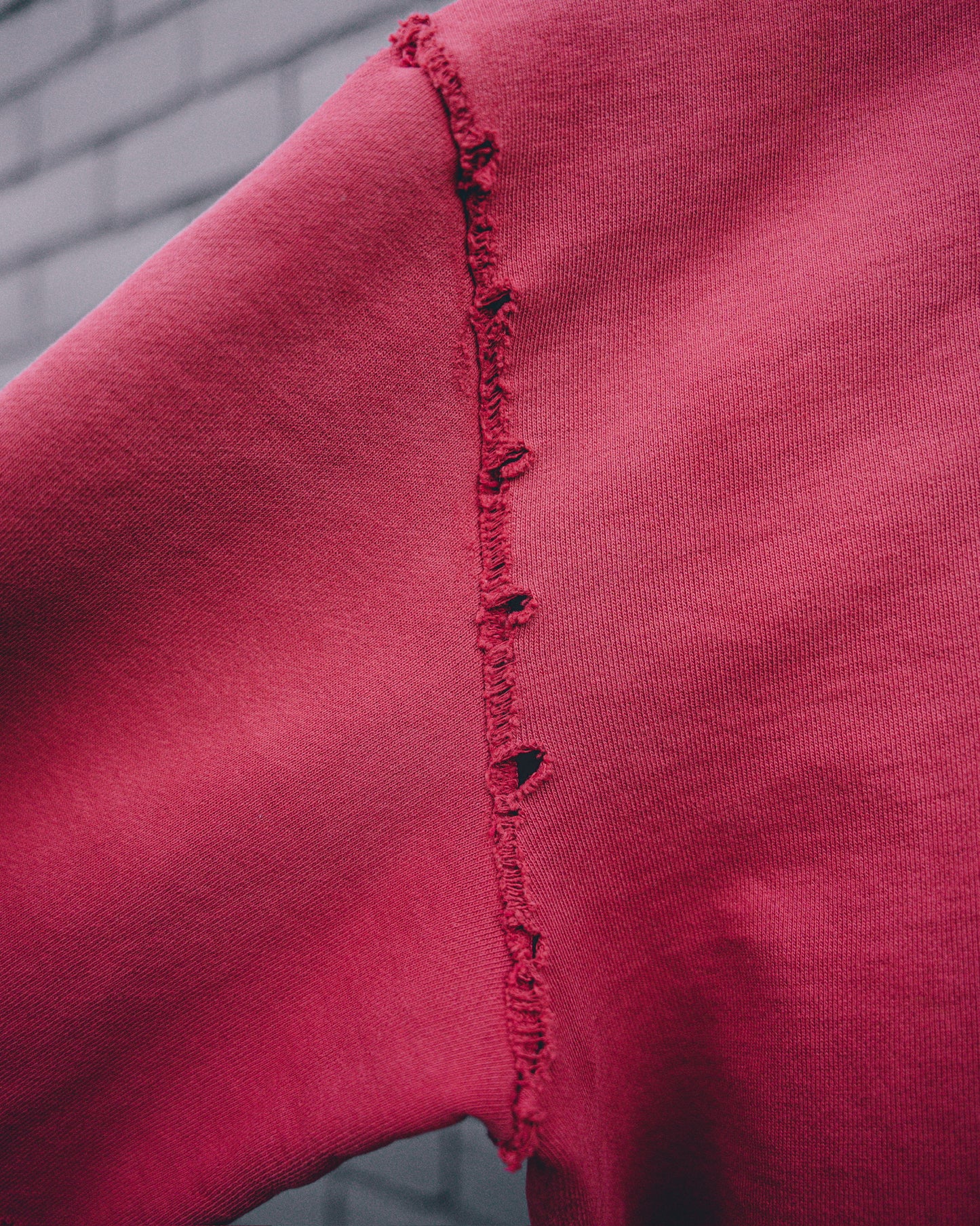 Crimson Deconstructed Hoodie