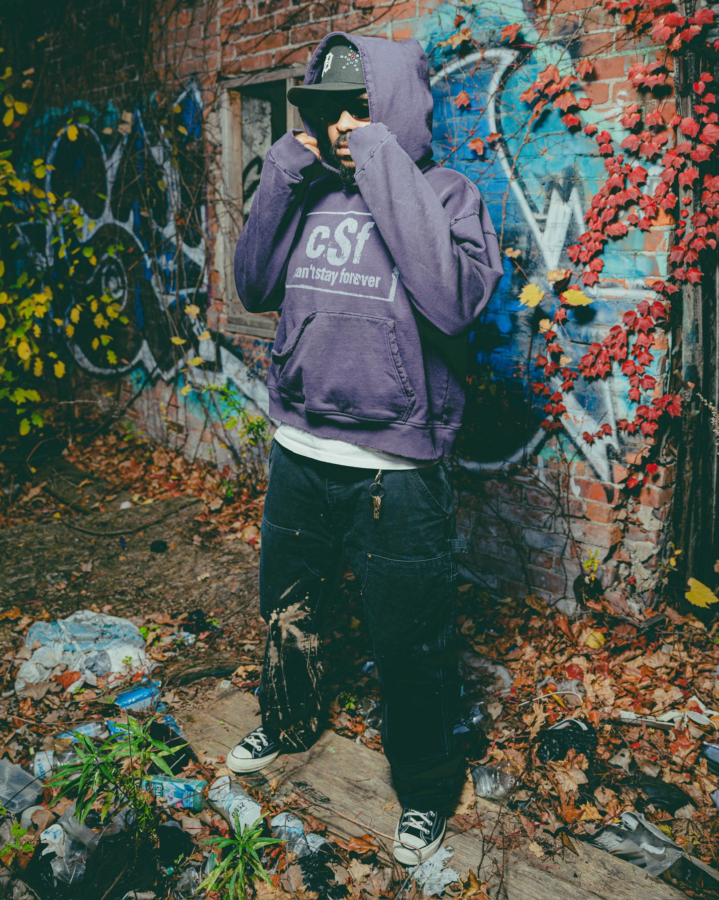 Lavender Deconstructed Hoodie